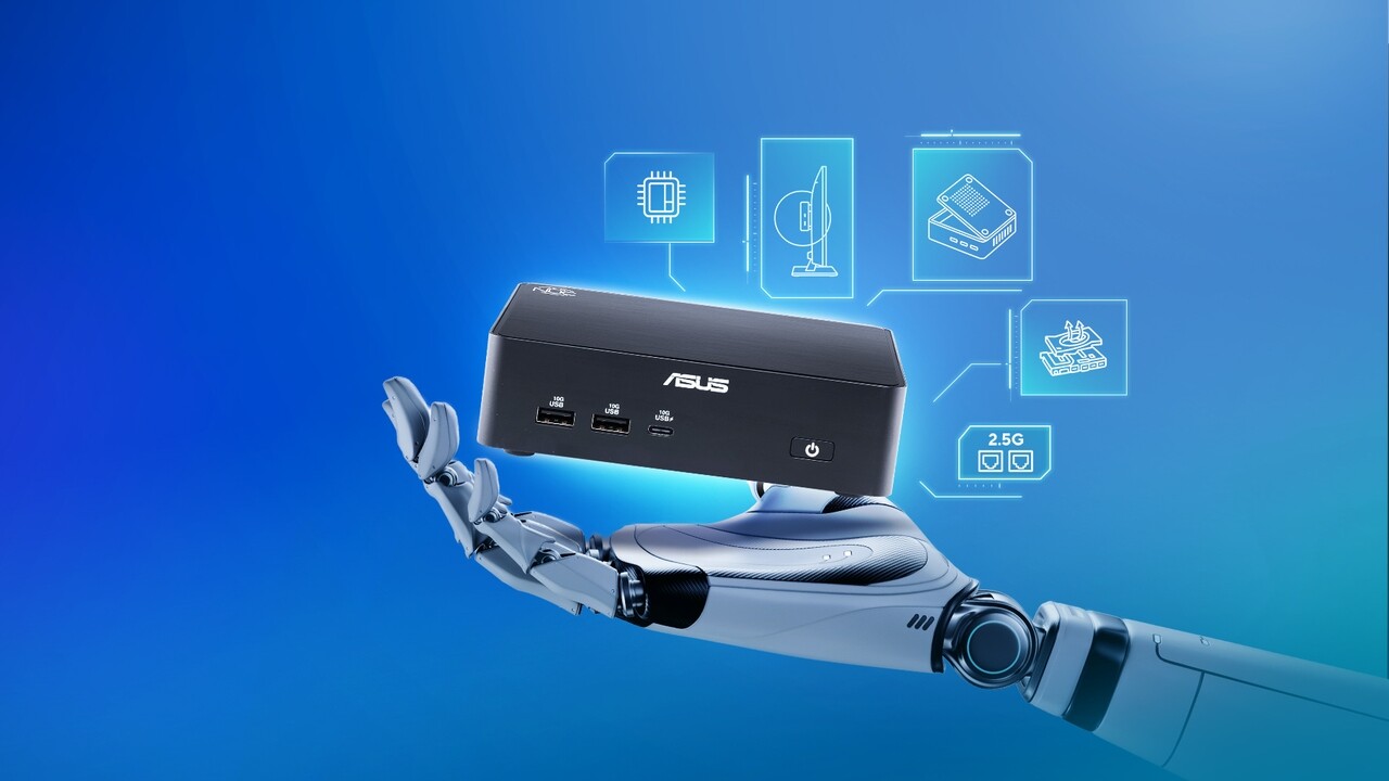 AI-ra hangolta legújabb NUC mini PC-jét az ASUS