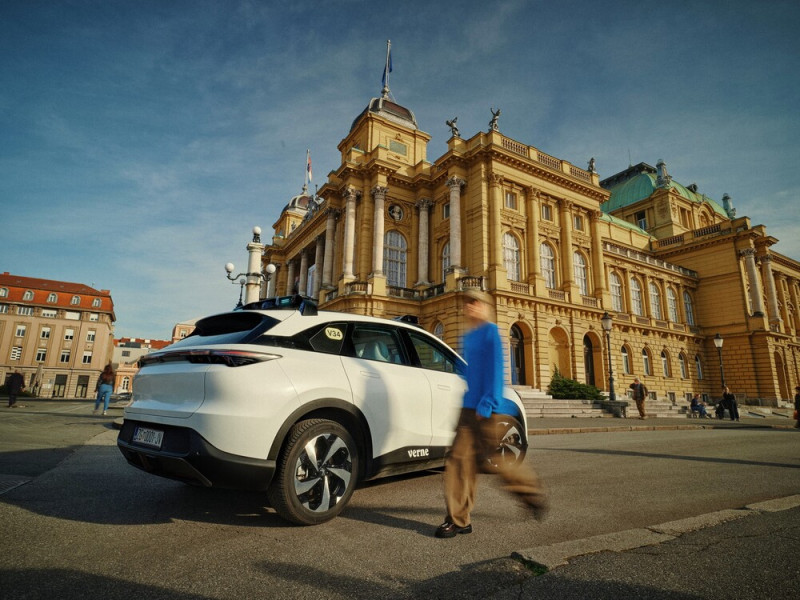 A robotaxiként működő Arcfox Alpha T5 Zágrábban