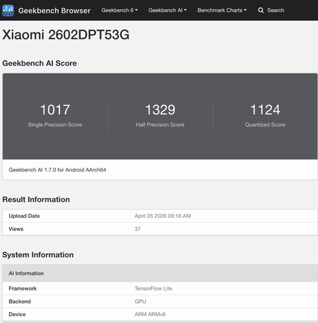 A modellszám egybevág egy korábban Xiaomi 17T-ként azonosítottal, lelepleződött valamennyi a hardverből is