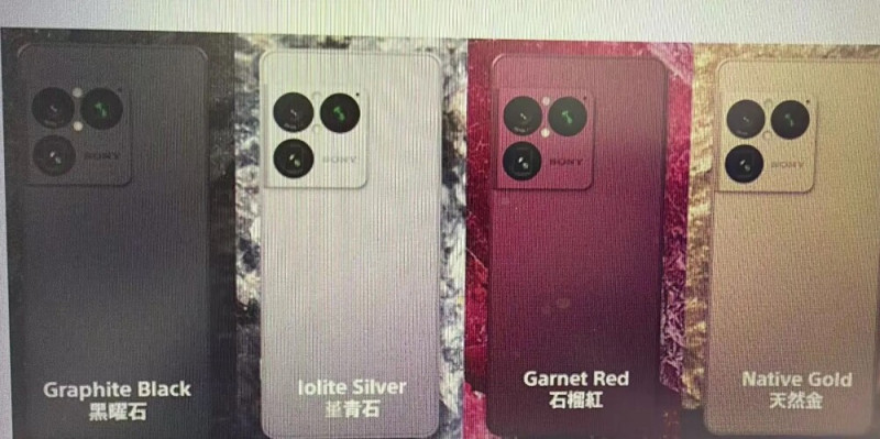 Az eredeti fotó az Xperia 1 VIII színeiről