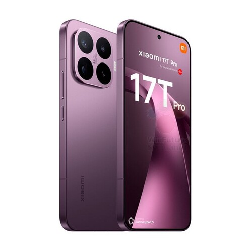 Xiaomi 17T Pro fekete és rózsaszín árnyalatban