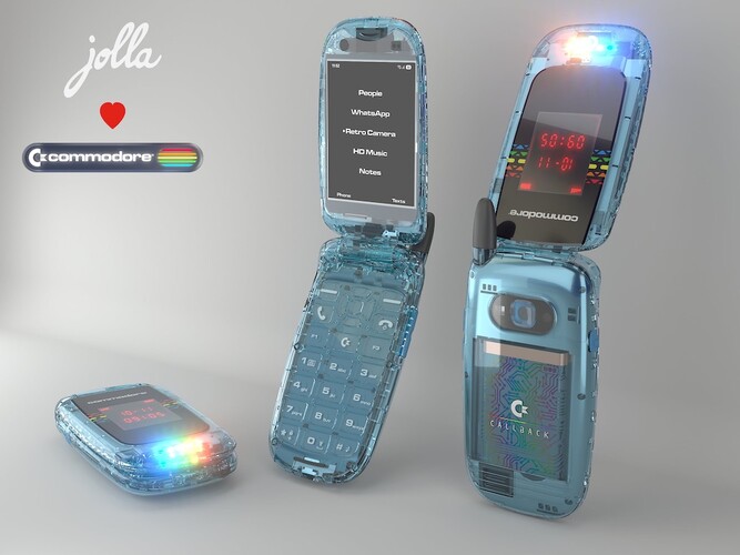 Commodore Callback 8020 a Starlight Edition kék színben