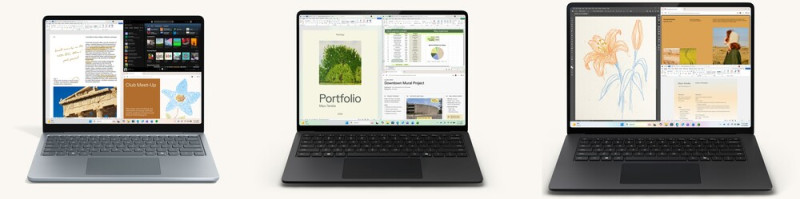 Microsoft Surface Laptop 13-inch (Ocean), 13.8-inch (Black) és 15-inch (Black)