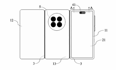 Ilyen lehet kinyitva elölről és hátulról a Huawei Mate XT2