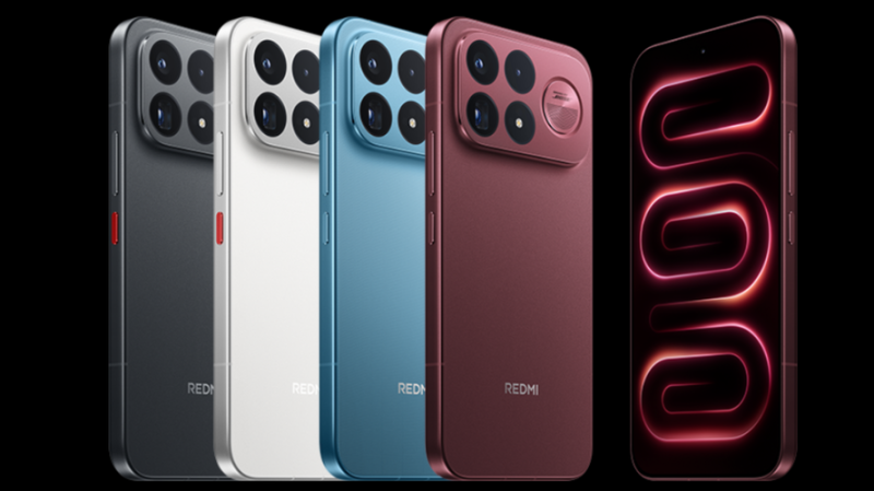 A Redmi K100 Pro Max választható színei Kínában
