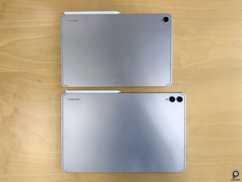 A felső képen itt is a Galaxy Tab S12+, alul az Ultra