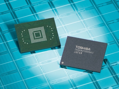 A Toshiba 24 nm-es eMMC chipje
