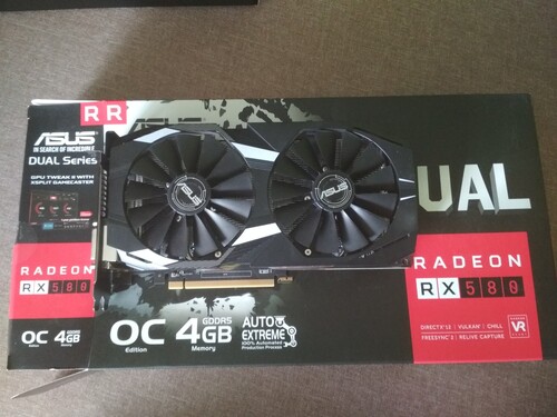 Asus dual rx580 4gb в разборе