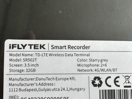 Új bontatlan iFLYTEK Smart Recorder Pro SR502T --- Többfunkciós