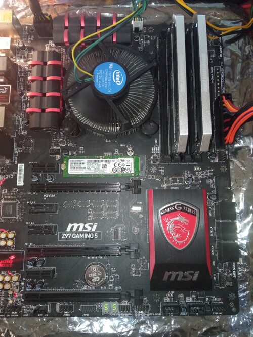 ラッピング無料】 ☆中古/intel Z97S01 4790+msi i7 Core PCパーツ