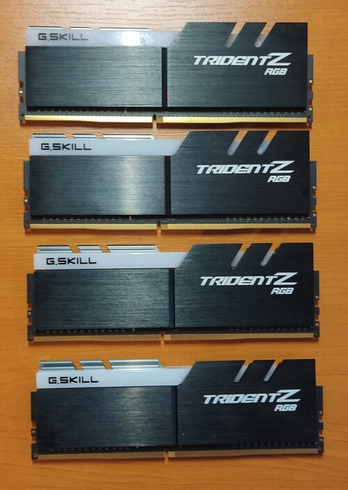 G.Skill Trident Z RGB 4x8GB DDR4 3200MHz CL14 B-DIE (F4-3200C14D ...