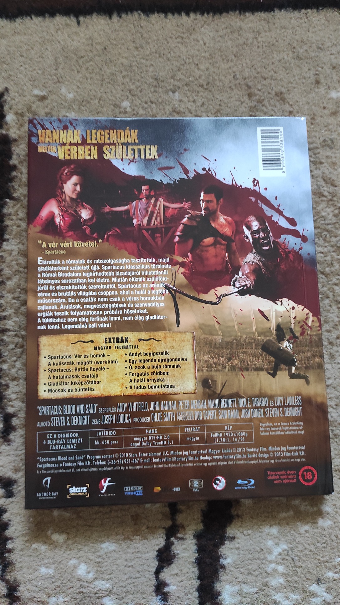 Spartacus: Vér és homok 1. évad digibook - HardverApró