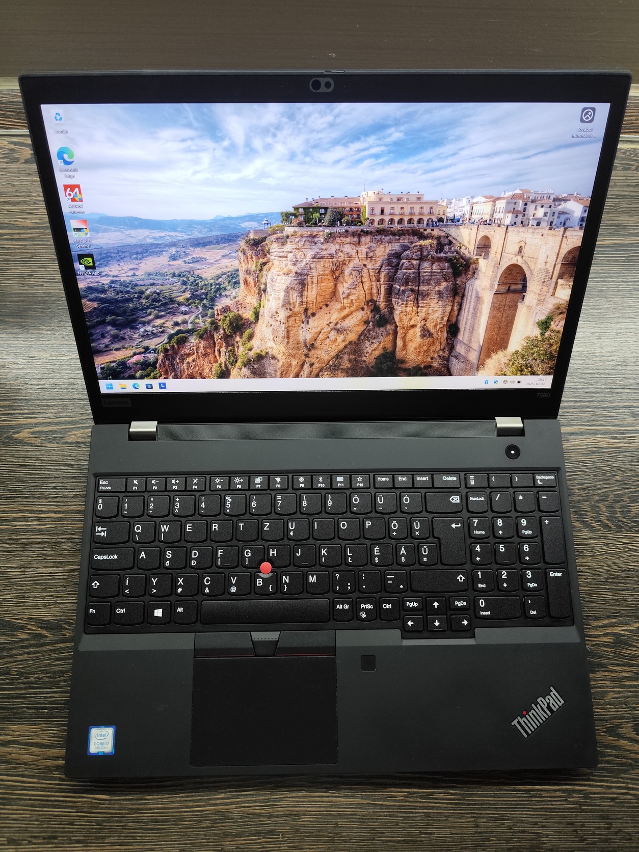 Lenovo ThinkPad T590 Ricondizionato - I7-8565U 16GB RAM 256GB SSD NVMe Touch