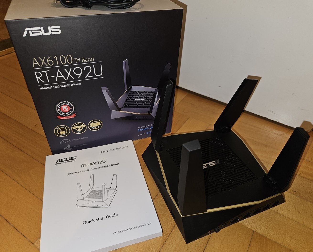 Eladó Asus RT-AX92U AiMesh router igény esetén egy XD4(n) Aimesh noddal ...