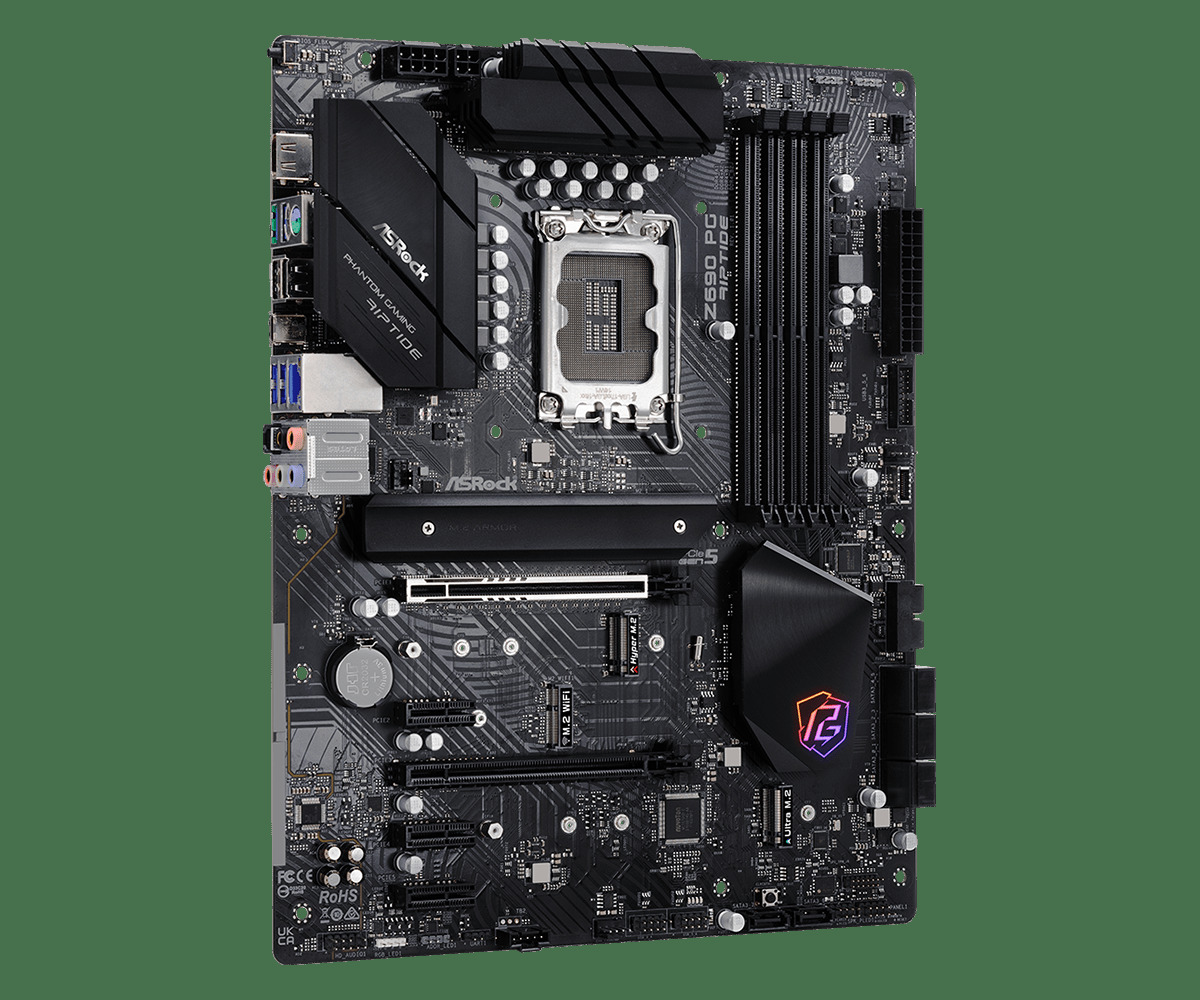 Z690 Pg Riptide ASRock Z690 PG Riptide DDR4 ÚJ! - HardverApró