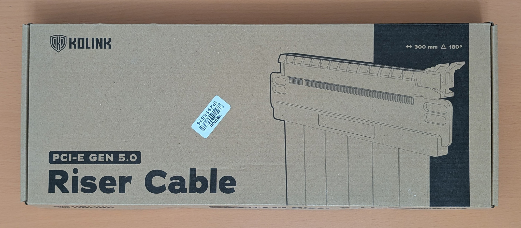 Kolink PCIe Riser Gen5 x16 ~ 30cm (Garancia: 2027) - HardverApró