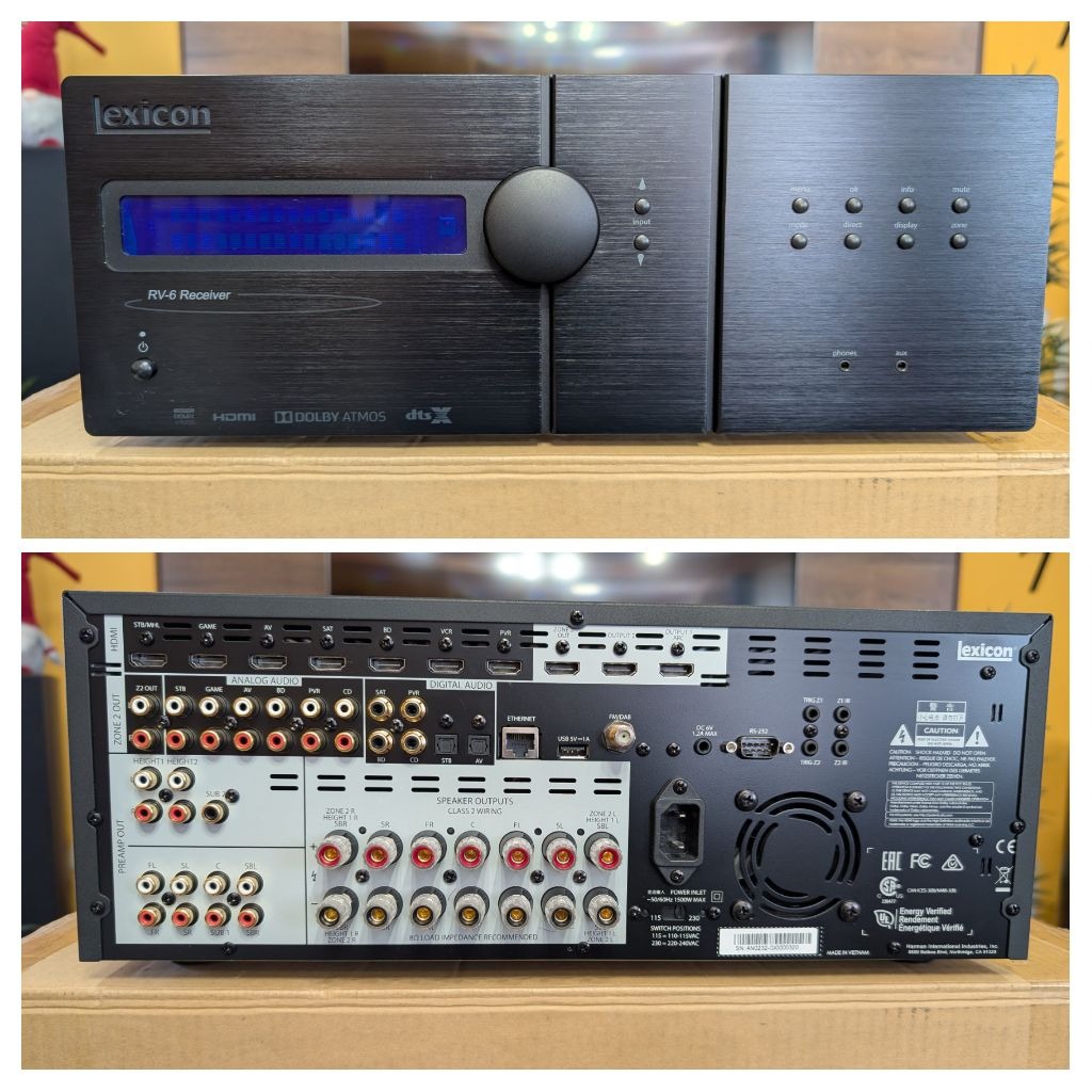 Lexicon RV6 prémium házimozi erősítő, full Dirac, Logic7, Imax, Atmos ...