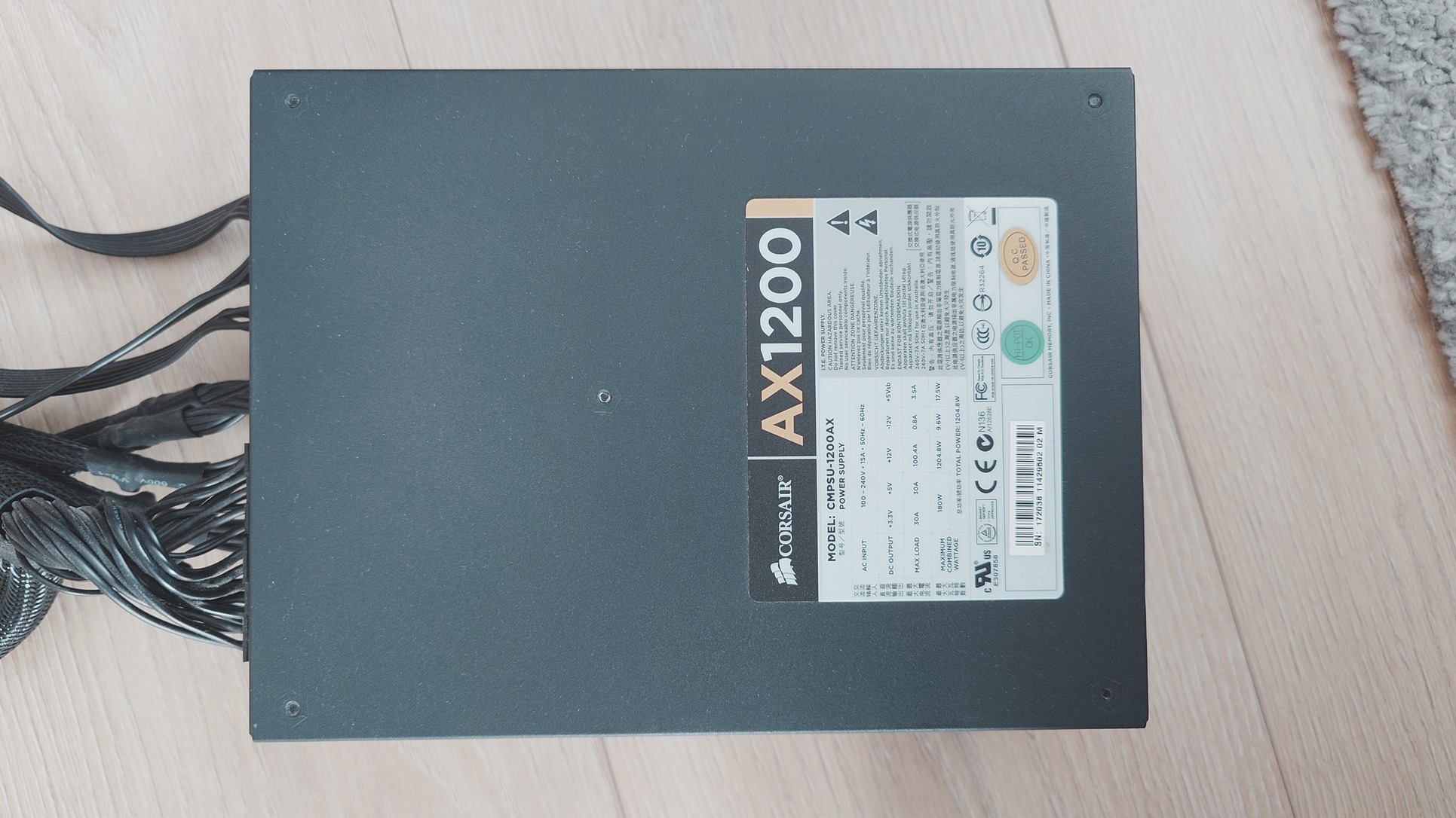 Corsair AX1200 tápegység 1200 W, prémium kategória - HardverApró
