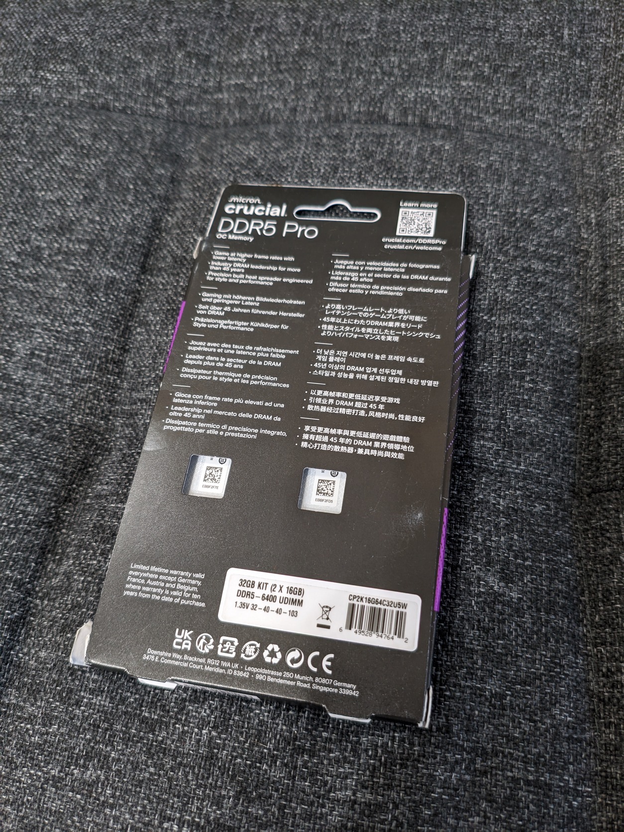 32GB KIT Crucial Pro OC Gaming 6400MHz CL32 White Feh R HardverApr Agc 20260109 140212856 