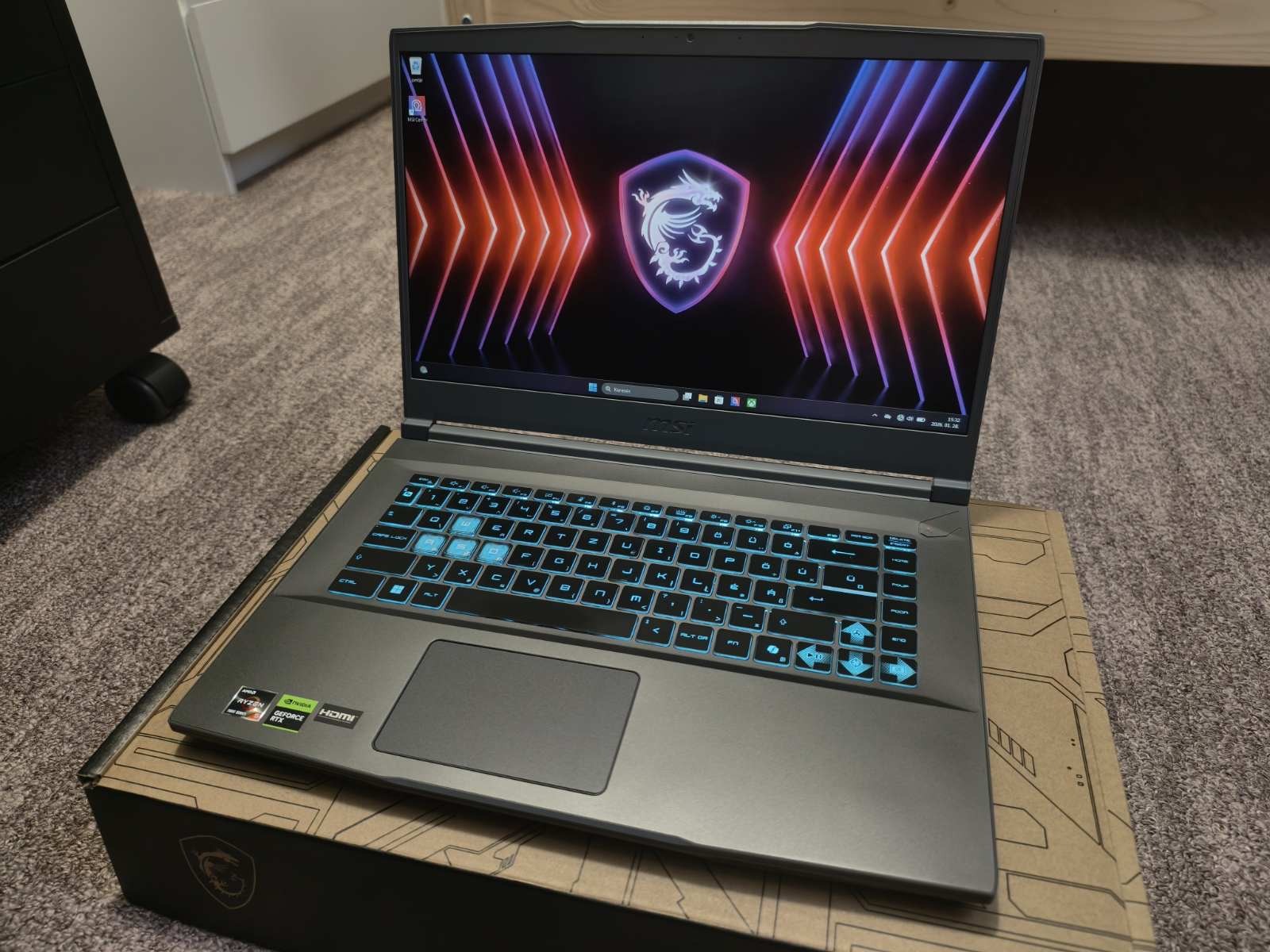 2hónapos MSI 2028.11hó Garis Gamer Laptop 144Hz Ryzen 5 7535HS 16GB ...
