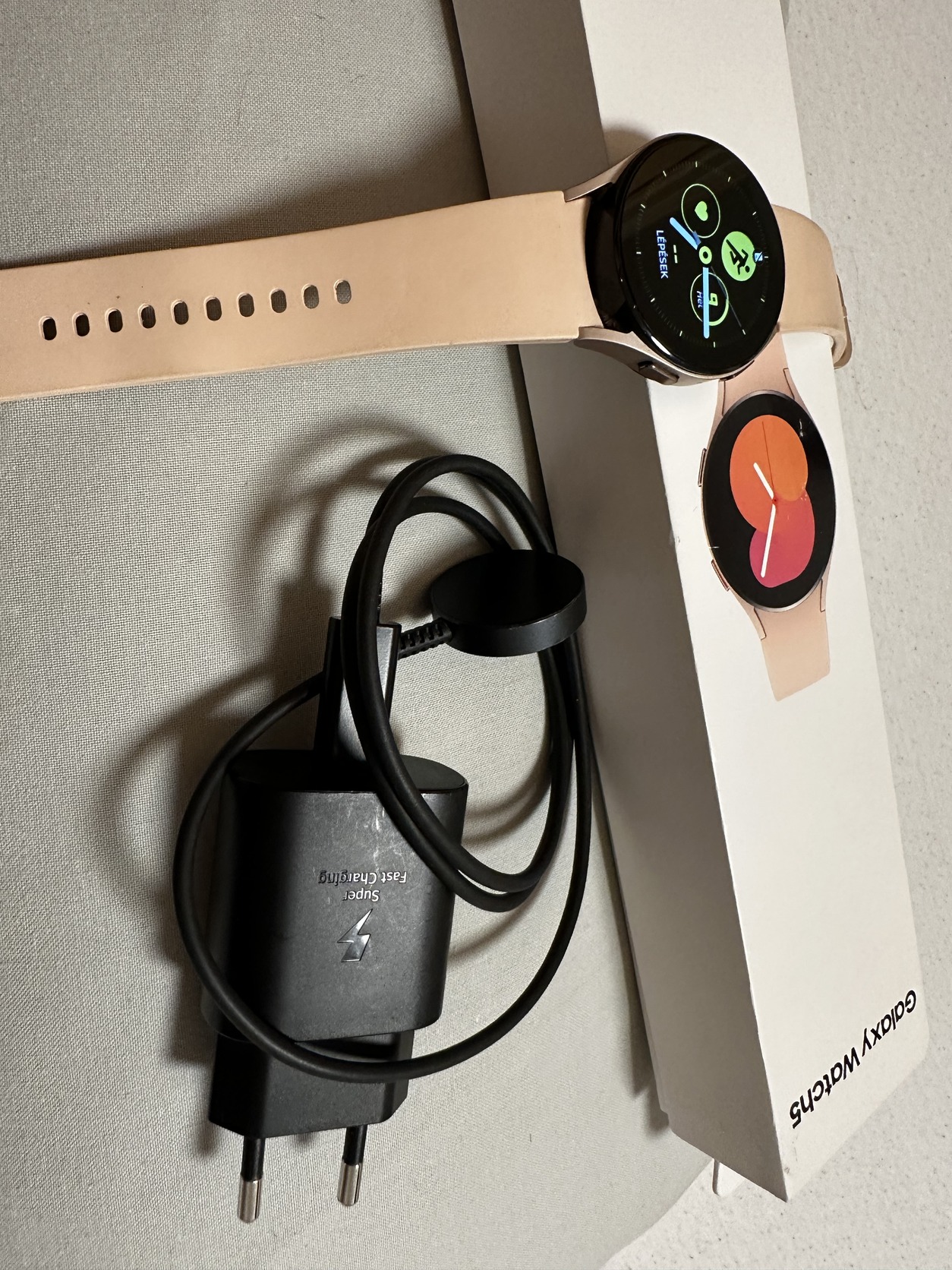 Sm R900 Smartwatch Samsung Galaxy Watch 5 - 44mm Pink gold - SM-R900 - HardverApró