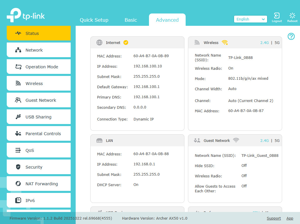 TP-Link Archer AX50 Router WiFi 6-tal - HardverApró