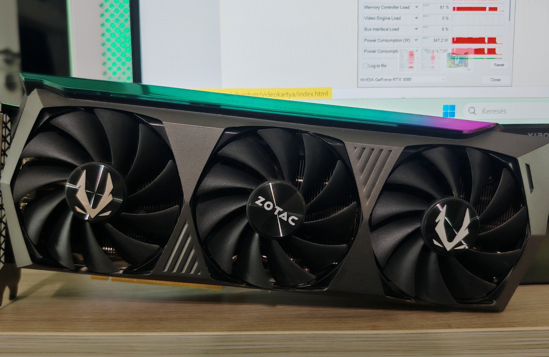 ZOTAC GeForce RTX3080 AMP HOLO LHR 10GB Dobozos - HardverApró