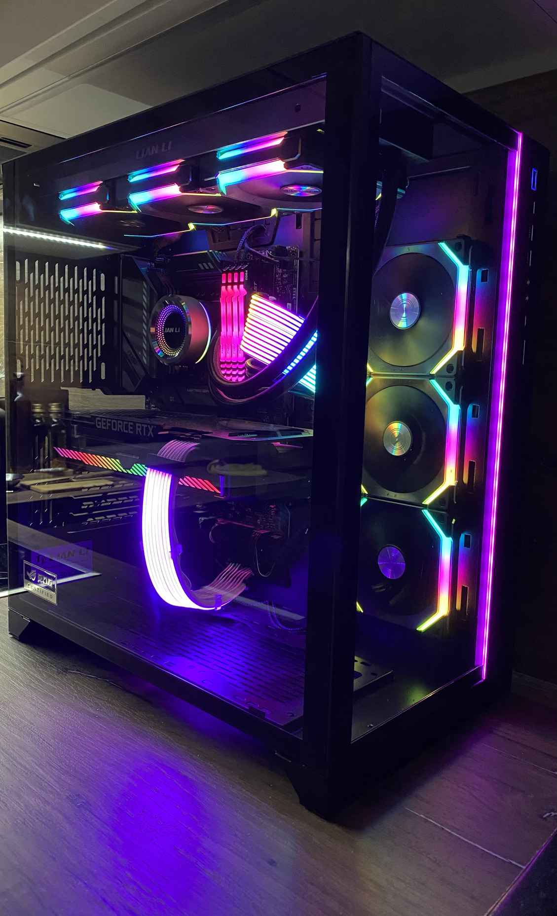 Lian Li Rgb Fans Lian Li GALAHAD AIO 360 RGB // Lian Li Uni FAN SL120 V2 Ventikkel ...