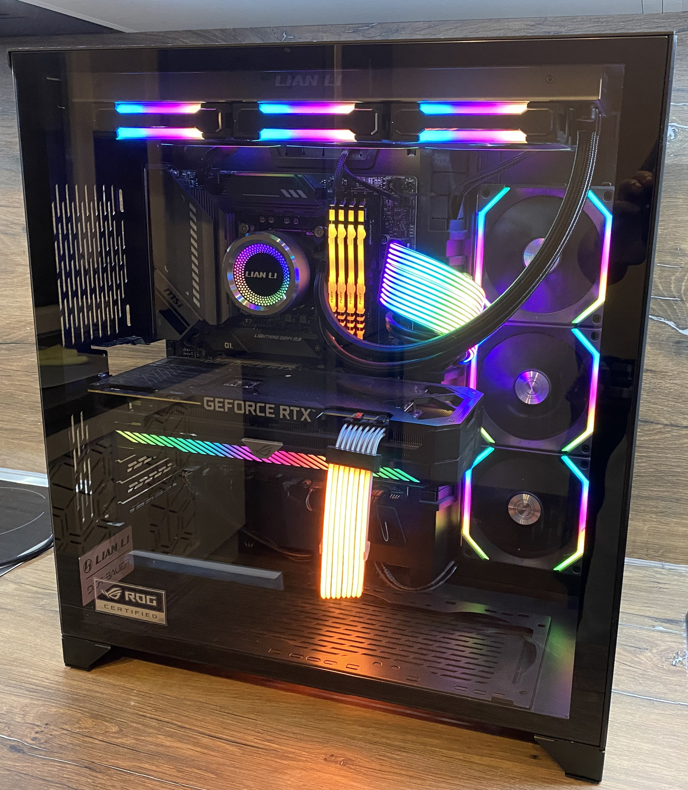 Lian Li Rgb Header Lian Li GALAHAD AIO 360 RGB // Lian Li Uni FAN SL120 V2 Ventikkel ...