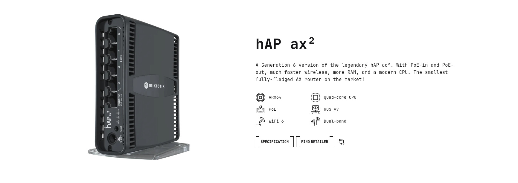 Mikrotik hAP ax2 wifi 6-os router eladó Foxpost az árban! - HardverApró