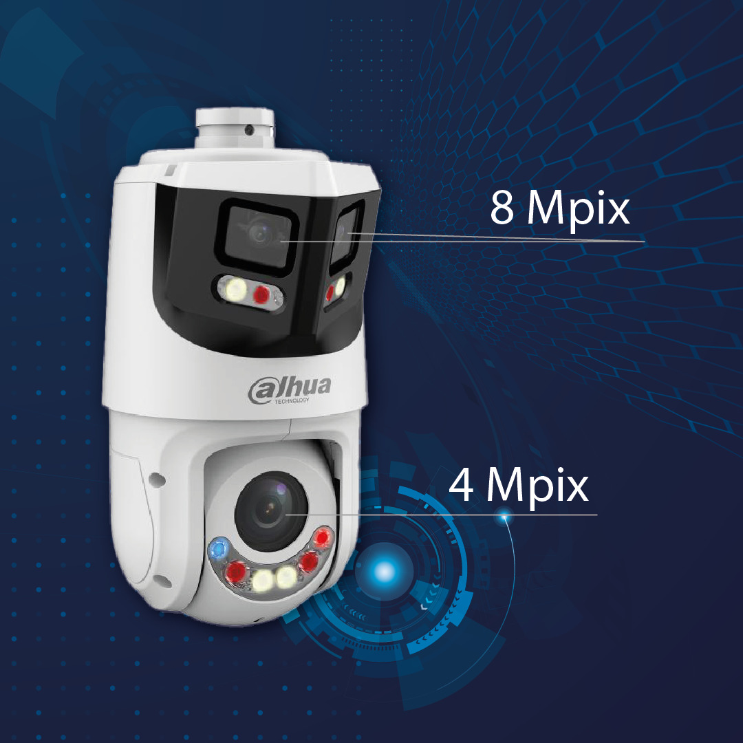 Dahua DH-SDT4E425-8P-GB-APV1 Dual 8MP 180 Panoráma + 4MP 25x zoom PTZ ...