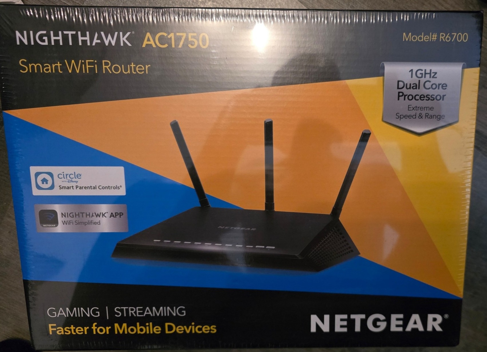 Netgear R6700 V2 NETGEAR R6700 Nighthawk AC1750 Dual Band Smart WiFi Router, Gigabit ...