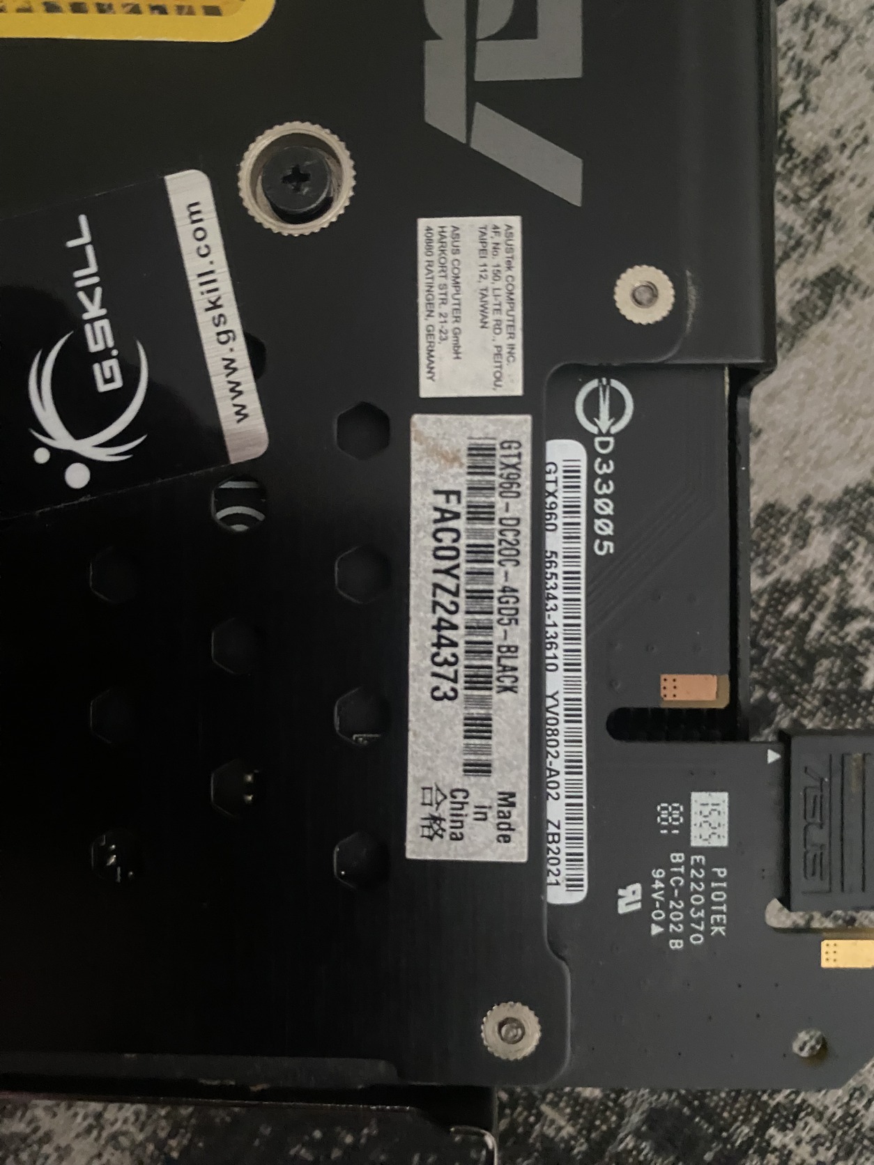 ASUS GTX 960 4GB DirectCU II OC ritkább CoolTech verzió - HardverApró