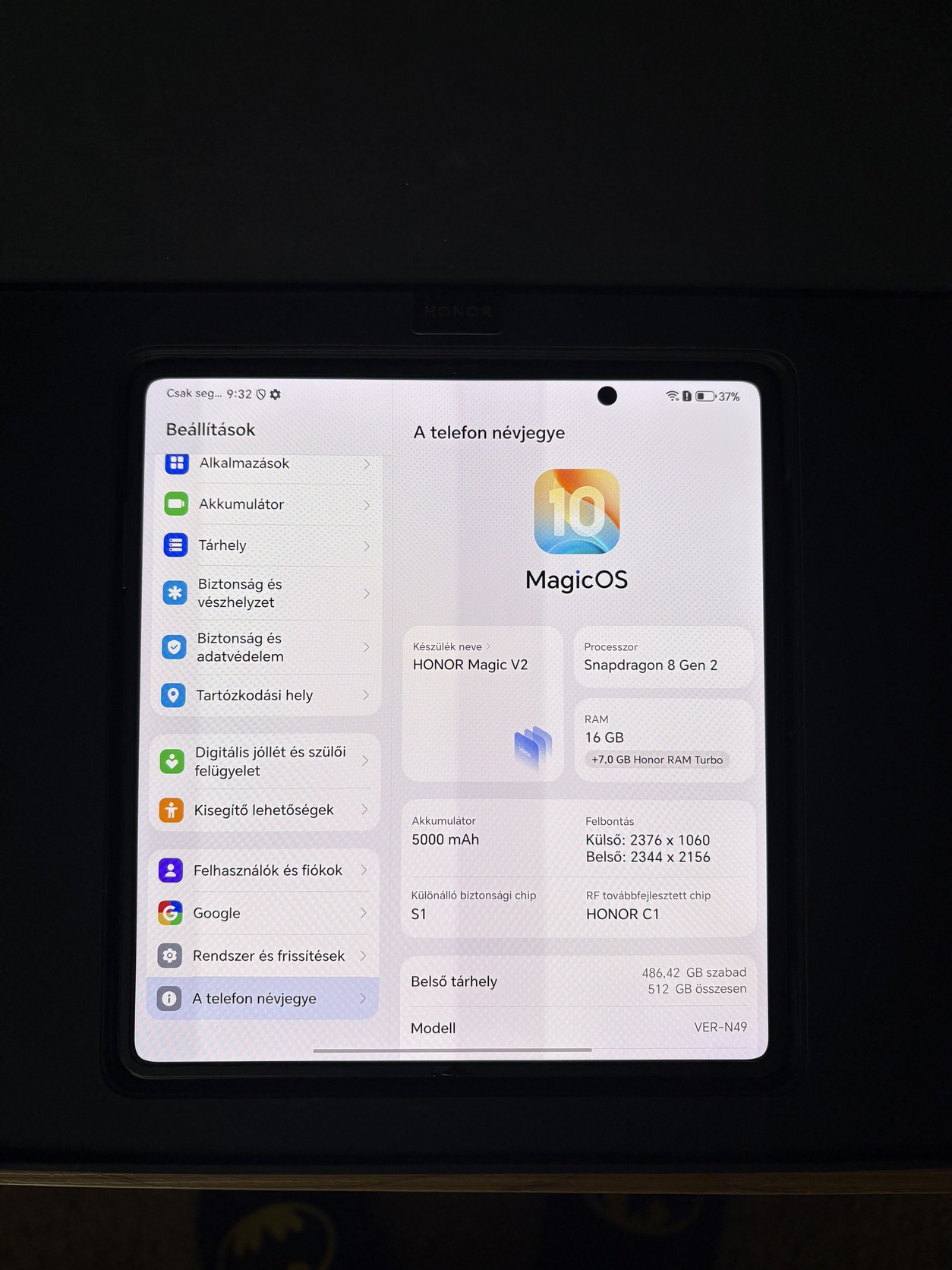 Honor Magic V2 - HardverApró