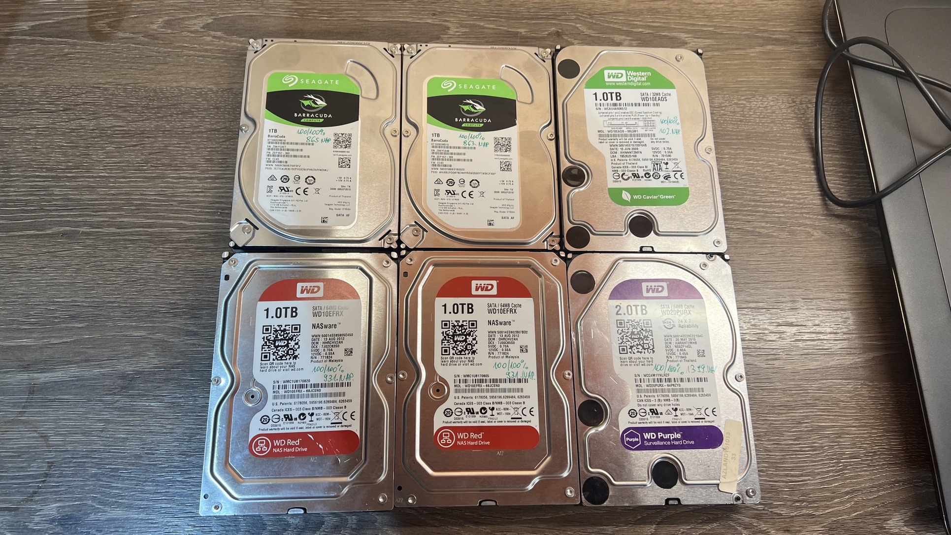 WD, Seagate 1TB - 2TB-os , 3,5