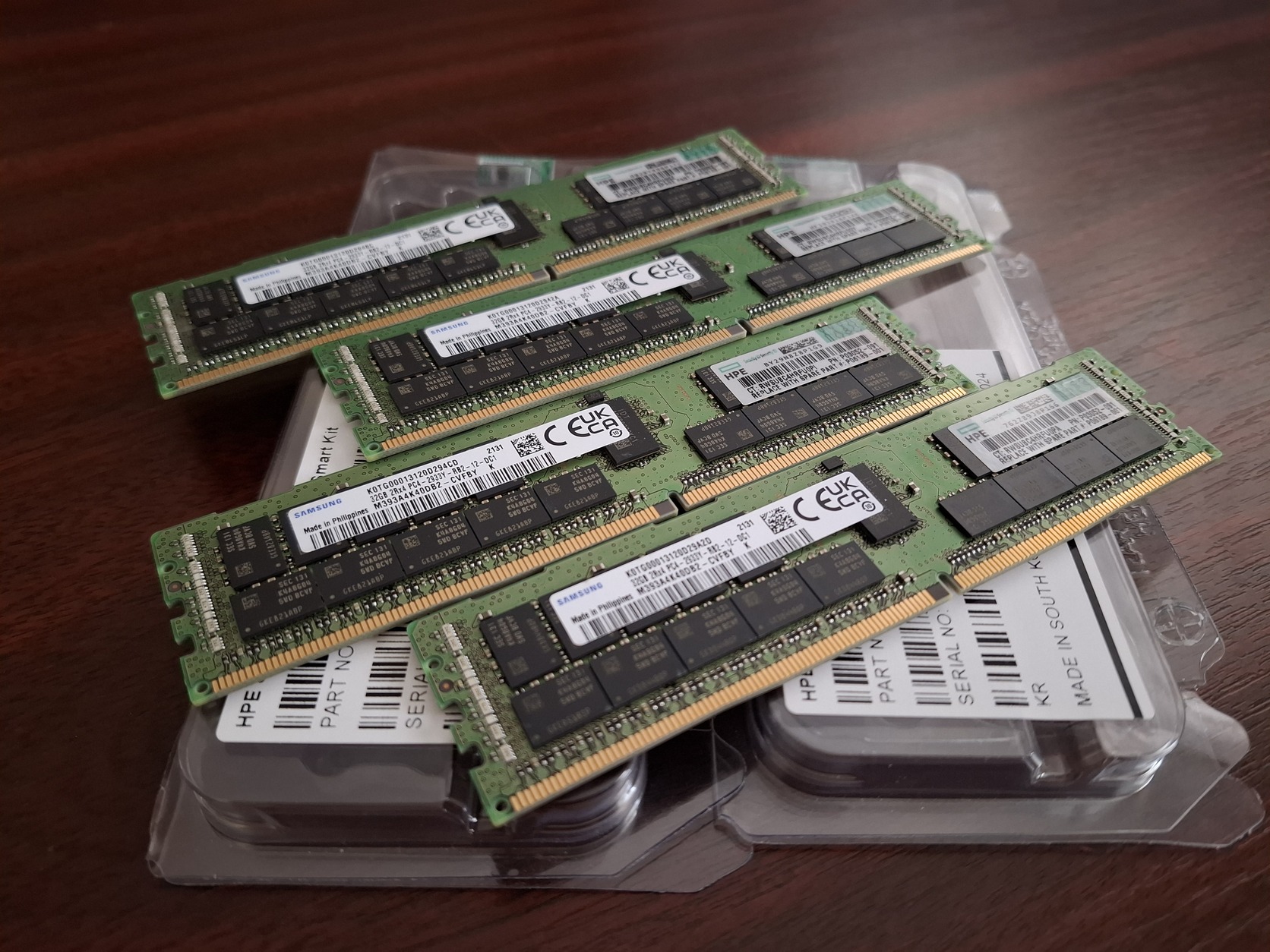 Samsung 128GB 4x32GB 2933 ECC DDR4 ram quad kit - HardverApró