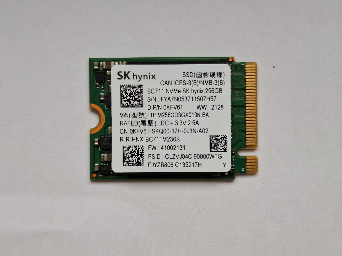 SK Hynix BC511 M.2 NVMe SSD 256GB - HardverApró