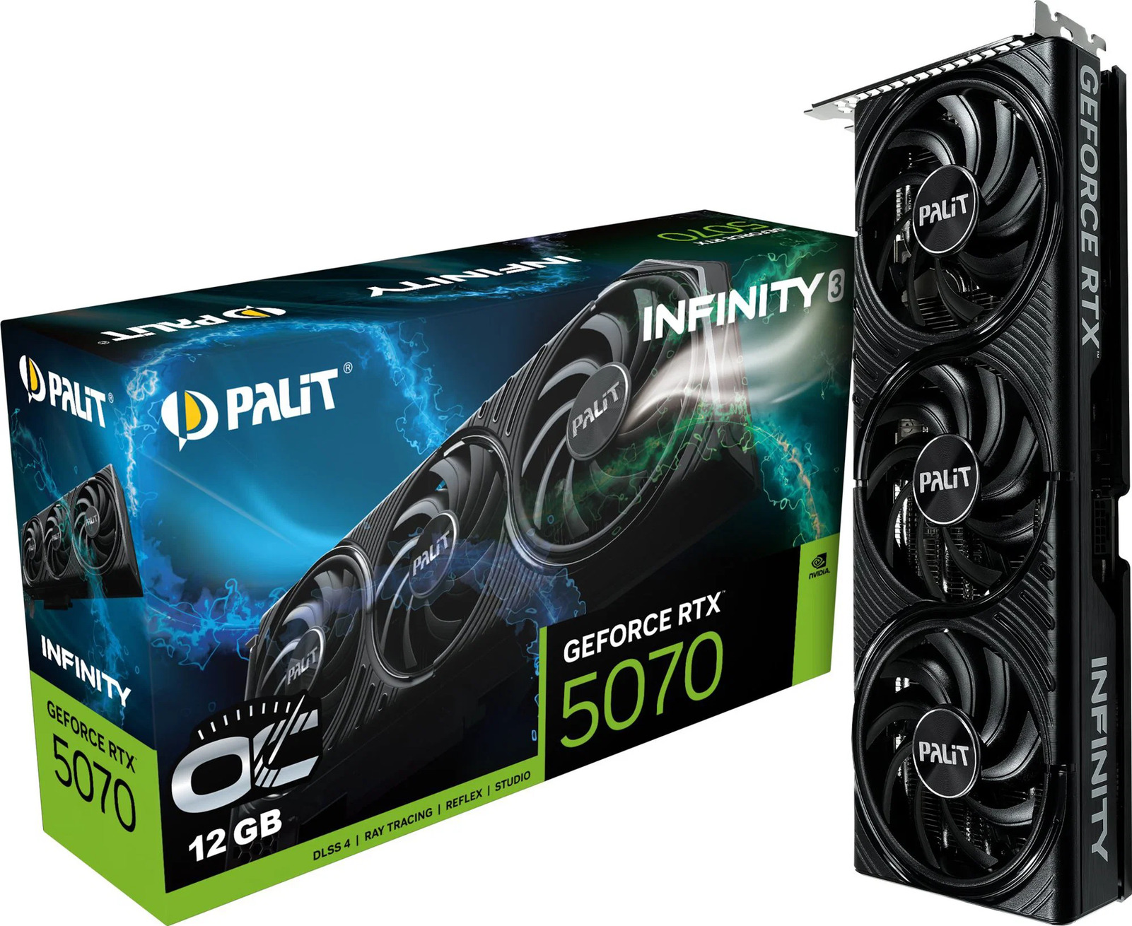 Ev Rx 122 PALIT GeForce RTX 5070 Infinity 3 OC 12G új bontatlan 3 év gar ...