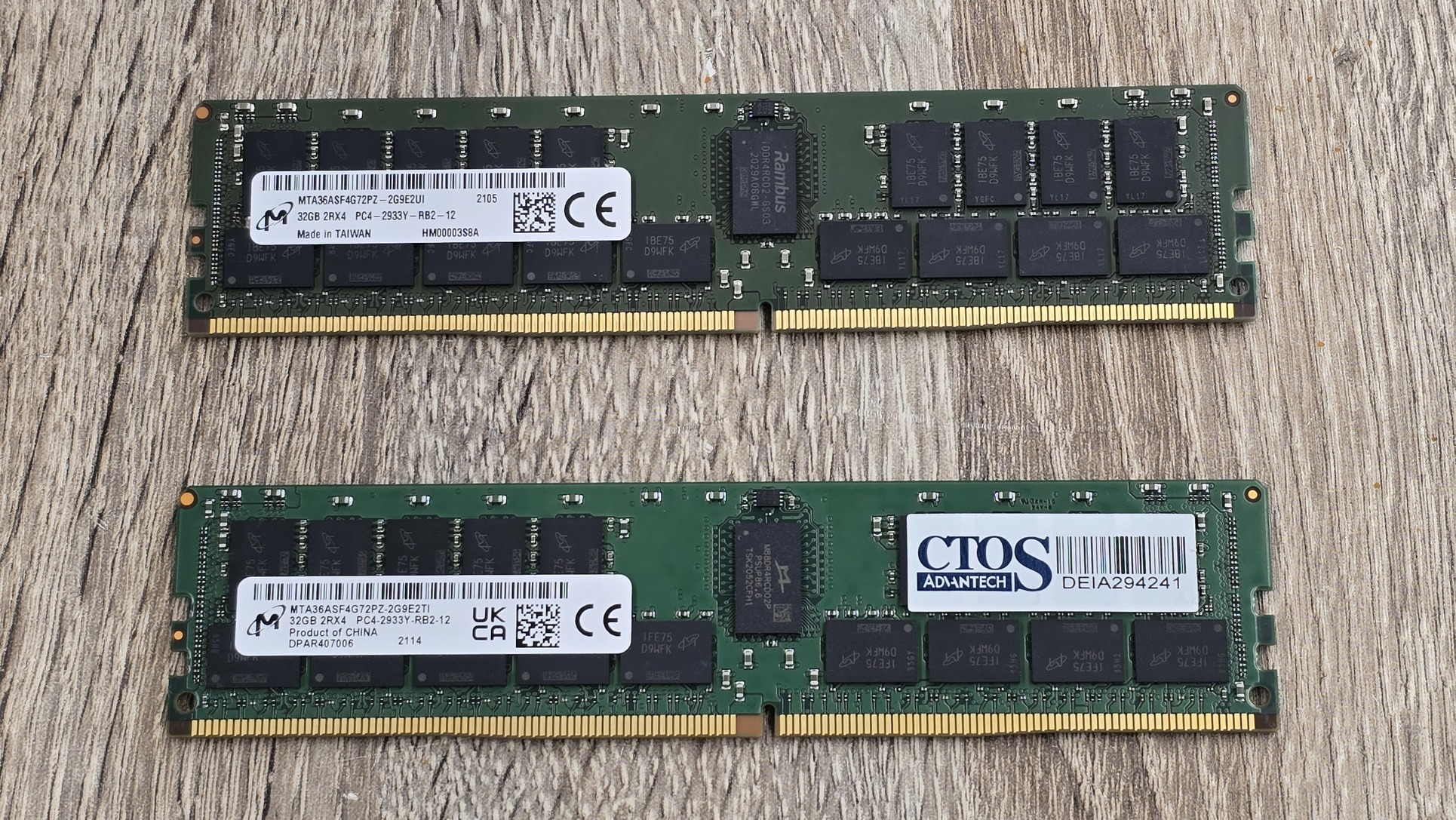 Mircron Ram Micron 64GB (2x32GB) 2933 MHz RDIMM DDR4 RAM-kit - HardverApró