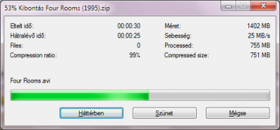 7-Zip GUI progress bar