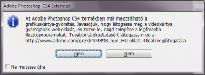 CS4 hardveres gyorsítás