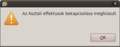 Ubi-Vizuális effektusok-Normál-"Az Asztali effektusok bekapcsolása meghiúsult"