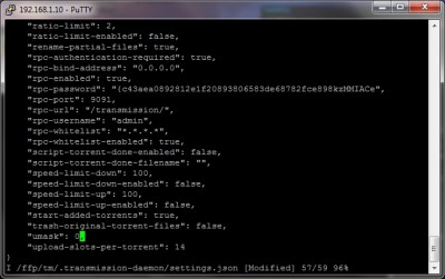 A settings.json módosítása