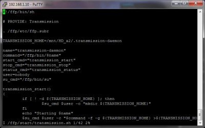 A transmission_home és a user sorok szerkesztése