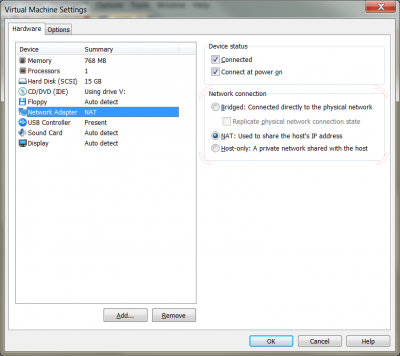 VMware Settings