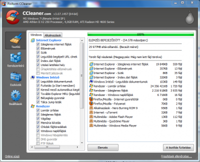 CCleaner - Tisztító