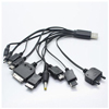 USB töltő kábel 10 fejes