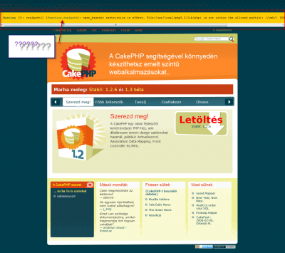 CakePHP.hu - a "minőségi" site......... >:-(