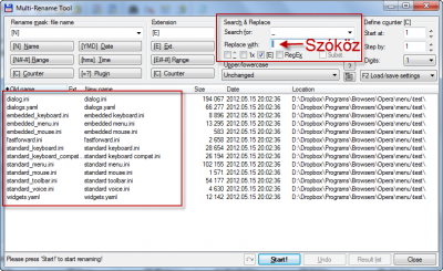 TC - Multi-rename: underscore to space