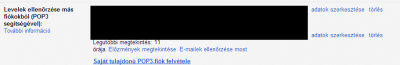 Gmail - Levelek ellenőrzése más fiókokból (POP3 segítségével)